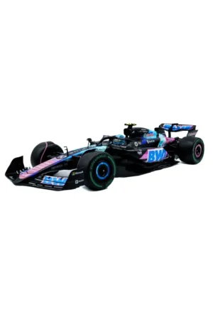 Alpine f1 team a524 blue p.gasly brazilian gp 2024 1/18 Miniatuur Veilige Betaling