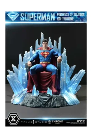 Express Levering DC Comics - 1/4 Throne Legacy Collection Superman Fortress of Solitude on Throne statuette (Design by Gabriele Dell'Otto) 52 cm