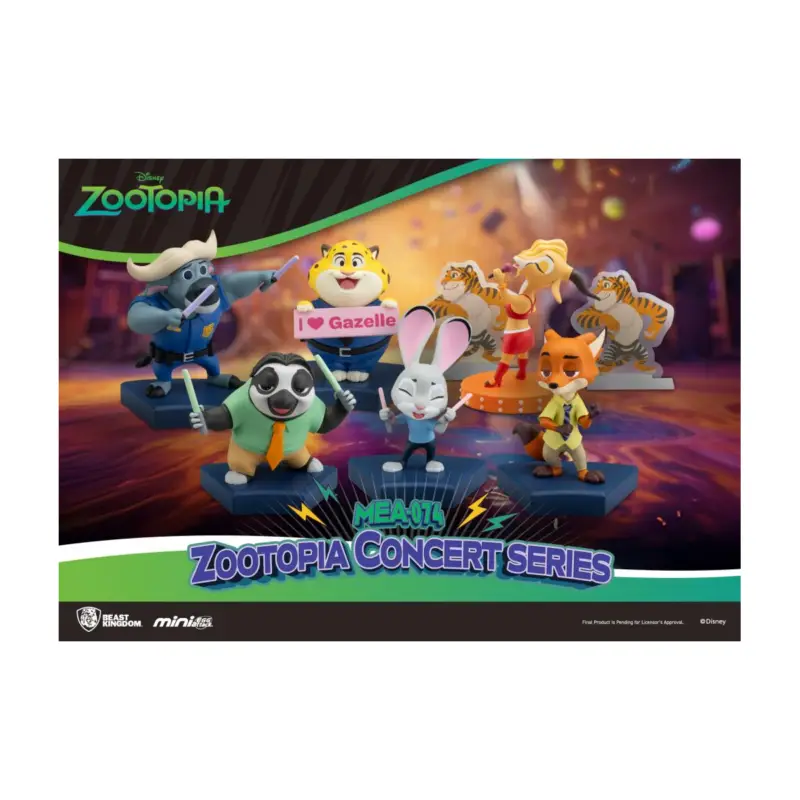 Alleen Vandaag ZOOTOPIA - Concert Series - Set 6 Blind Box Figure 8cm