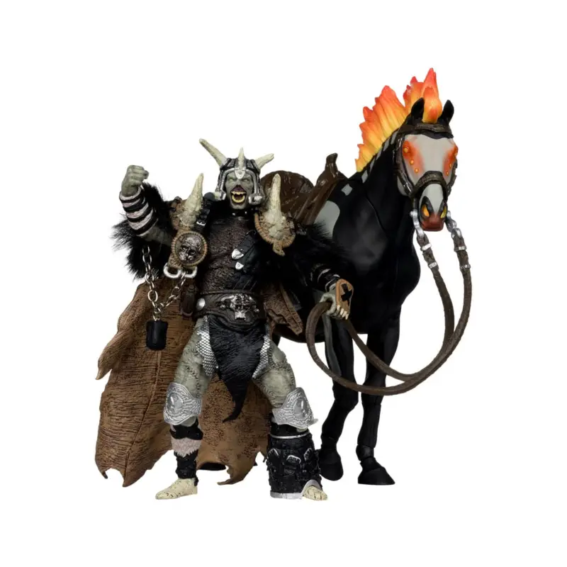 Favoriet Spawn - Bloodaxe figure with horse (Spawn: The Dark Ages) (McFarlane Toys 30th Anniversary) (Gold Label) 18 cm