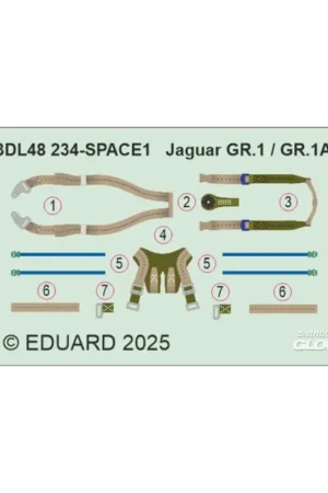 Laatste Kans Decal Jaguar GR.1 / GR.1A seatbelts SPACE AIRFIX