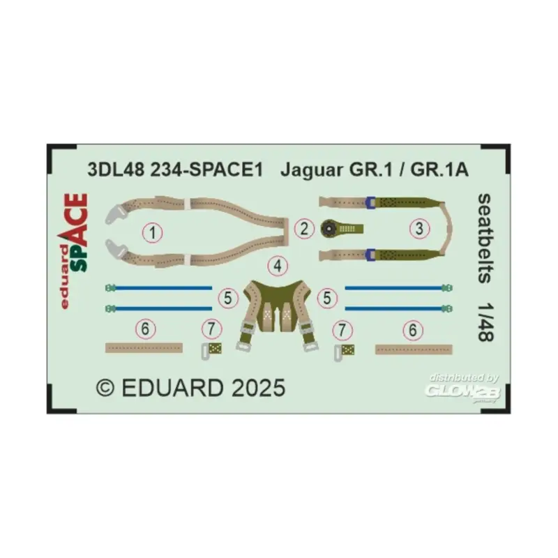 Laatste Kans Decal Jaguar GR.1 / GR.1A seatbelts SPACE AIRFIX
