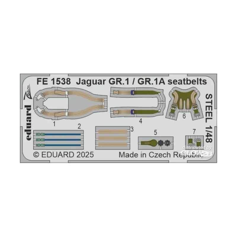 Aanbieding Decal Jaguar GR.1 / GR.1A seatbelts STEEL AIRFIX