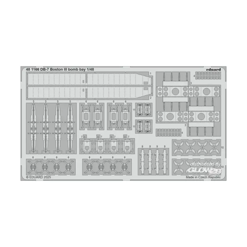Lage Kosten Decal DB-7 Boston III bomb bay HKM