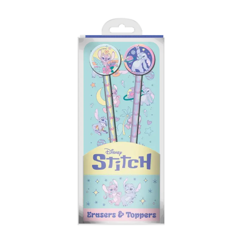 Favoriet STITCH & ANGEL - Space Rocks - Set of 2 Pencils with Toppers