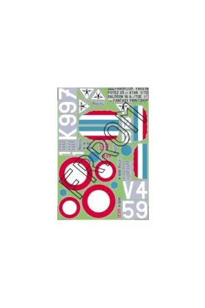 Seizoensaanbieding Frrom fr0x19 potez 25 atar aircraft decals(size a7).