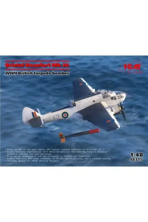 Koop Online Icm 48315 model bristol beaufort mk.ia, wwii british torpedo bomber 1/48 Schaalmodel