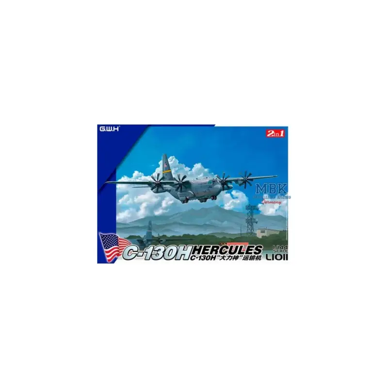 Korting USAF C-130H Hercules 2 in 1 Miniatuur