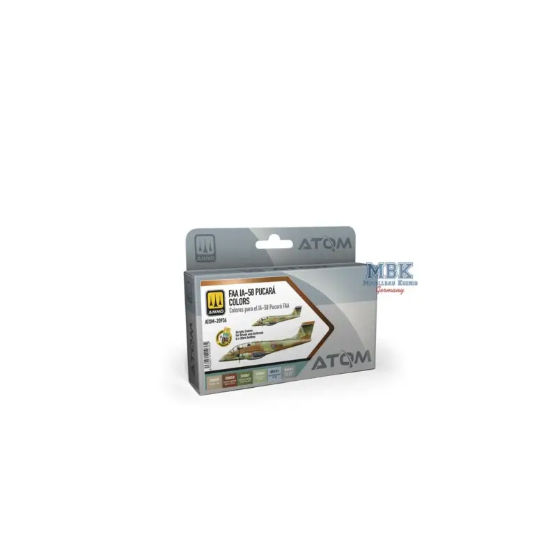 Koop Online ATOM FAA IA-58 Pucará Colors Set Acrylverf