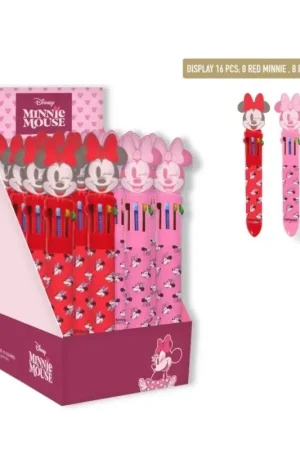 MINNIE - Display of 16 Ballpoint Pens in 10 colors Beperkt Aanbod