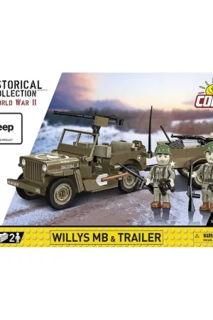 Uitverkoop Hc wwii /3132/ willys mb & trailer 200 pcs