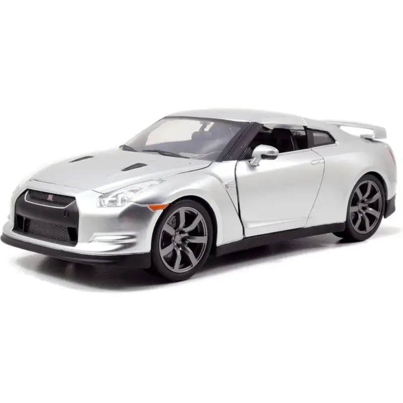 1:24 nissan gt-r candy silver ff 2009 Miniatuur Snelle Levering