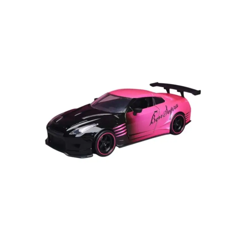 1:24 nissan gtr (r35) ben sopra metallic fluorescent red pink slips 2 Miniatuur Merkproduct