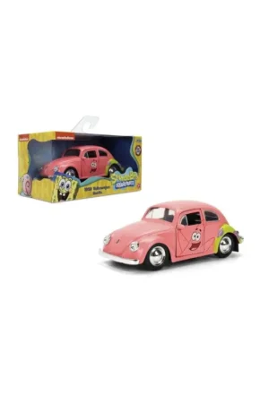 Bestseller 1:32 volkswagen beetle w/patrick figure pink hollywood rides 1959 Miniatuur