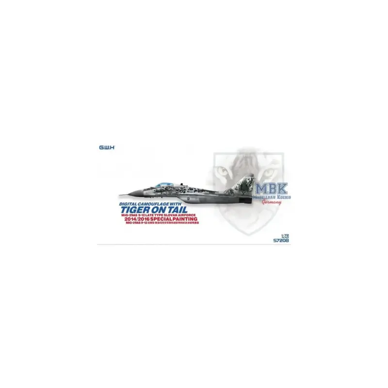MiG-29AS Slovak Air Force 2014/2016 Special Paint Schaalmodel Snelle Levering