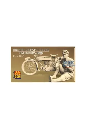 Koopje British Dispatch Rider smoking pipe Figuren