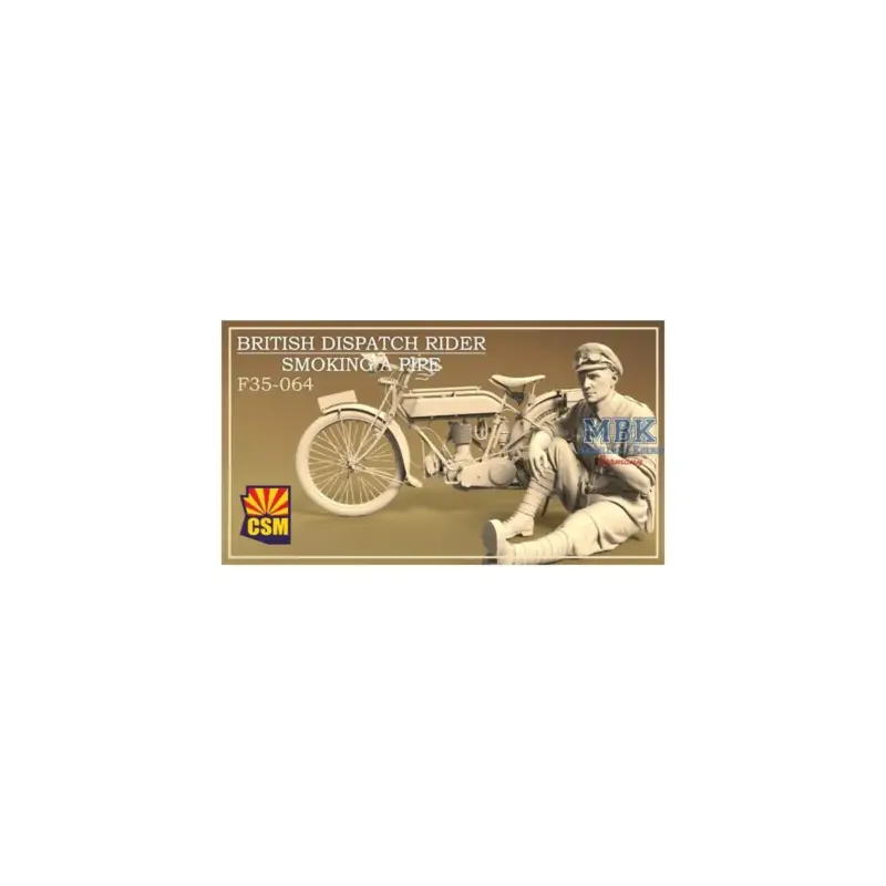 Koopje British Dispatch Rider smoking pipe Figuren
