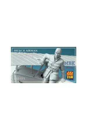 Goedkoop French Airman jumping from his Nieuport Figuren