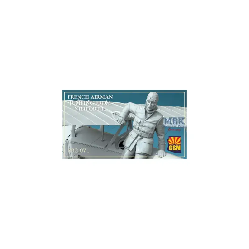 Goedkoop French Airman jumping from his Nieuport Figuren