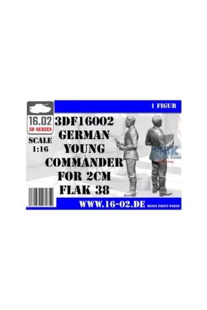 German young Commander for 2cm Flak 38 (1:16) Figuren Alleen Vandaag