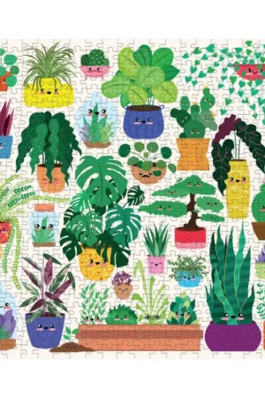 Mudpuppy Puzzel: HAPPY PLANTS 51x51cm, 500 stukjes, in een doos van 20x20x5cm, 8+ Puzzle Weekendaanbieding