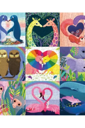 Mudpuppy Puzzle: FAMILIEPuzzel Liefde in de natuur 51x51cm, 500 stukjes, in een doos van 20x20x5cm, 8+ Laatste Versie
