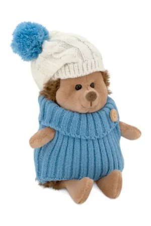 Orange Toys Life S: EGEL met WIT/BLAUWE HOED Prickle 15cm zittend, in geschenkdoos 18x12x10cm, 0+ Koopje