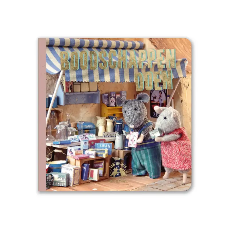 Sam&Julia MINI BOEKEN: BOODSCHAPPEN DOEN - Nederlands, 17x1.2x17cm, karton Bestel Nu