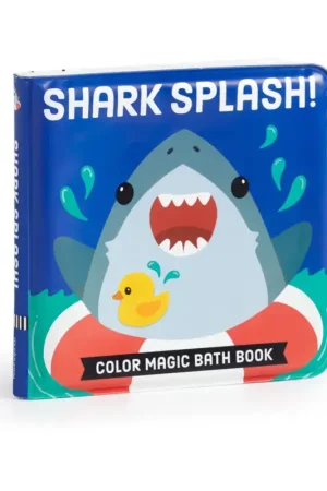 Bestseller Mudpuppy Boek: HAAI-BADBOEK 15x15cm, magische kleuren, 0+