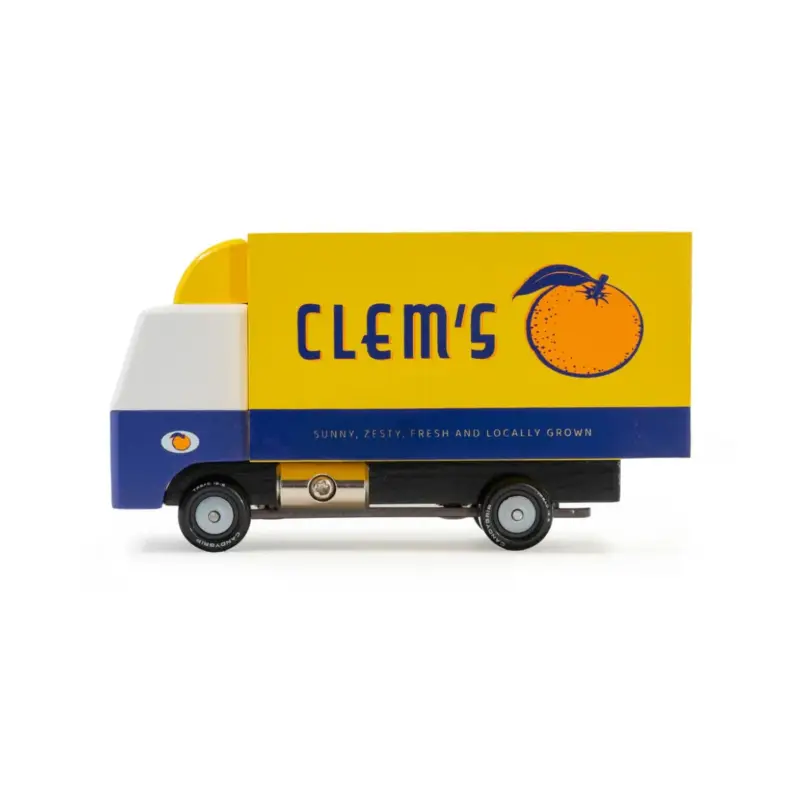Beperkt Aanbod Candycar World: CLEM'S TRUCK (T347) 12,2x5,4x7cm, houten spuitgietstuk, in geschenkdoos, 3+