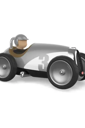 Baghera Toys: Raceauto ZILVER (480) 18x9x10cm, in geschenkdoos 22x10,5x9,5cm, 1+ Op = Op