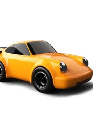 Hete Deal Baghera Toys: PORSCHE Raceauto 911 Geel (536) 20x10x7,5cm, in geschenkdoos 23x10,5x12,5cm, 3+
