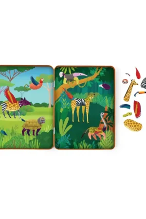 Mudpuppy Magnetic: WILD MIX mix & match, met 3 magneetvellen, in een metalen doos 16x22x2,5cm, 3+ Premium