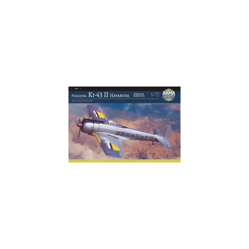 Actieprijs Nakajima Ki-43 II Hayabusa foreign services 1:72 plastic airplane model Schaalmodel