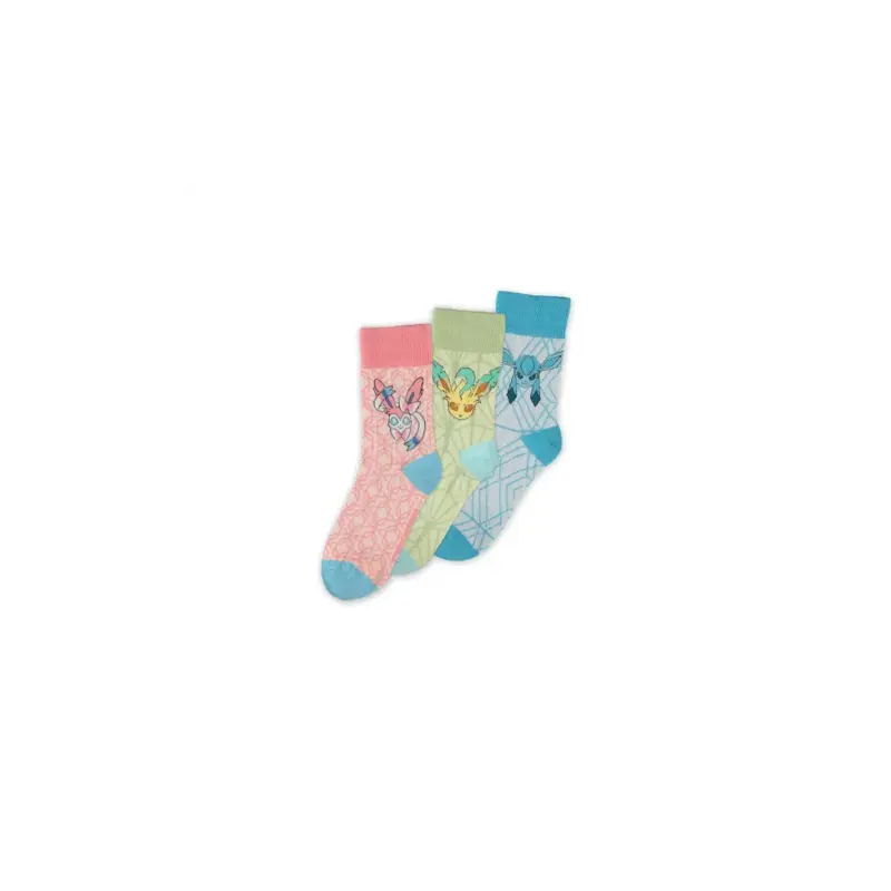POKEMON - Eevee Evolution II - Pack of 3 pairs of socks (T43-46) Koop Online