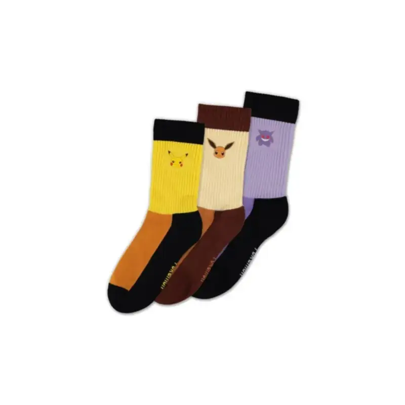 Goedkoop POKEMON - Trio Crew - Pack of 3 pairs of socks (T43-46)