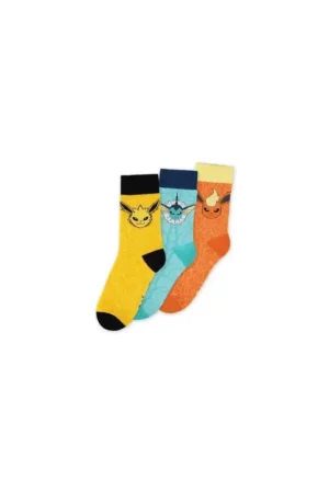 Betrouwbaar POKEMON - Eevee Evolution - Pack of 3 pairs of socks (Size 39-42)