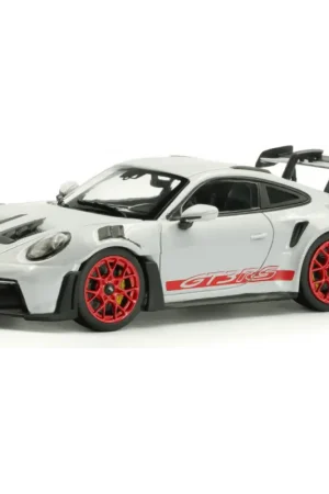 1:43 porsche 911 (992) gt3 rs ice grey metallic w/pyro red 2023 Miniatuur Shop Nu
