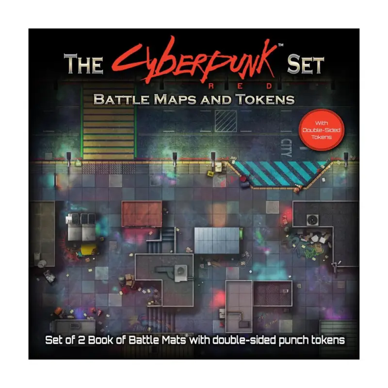 Superprijs The Cyberpunk Set Battle Maps and Tokens