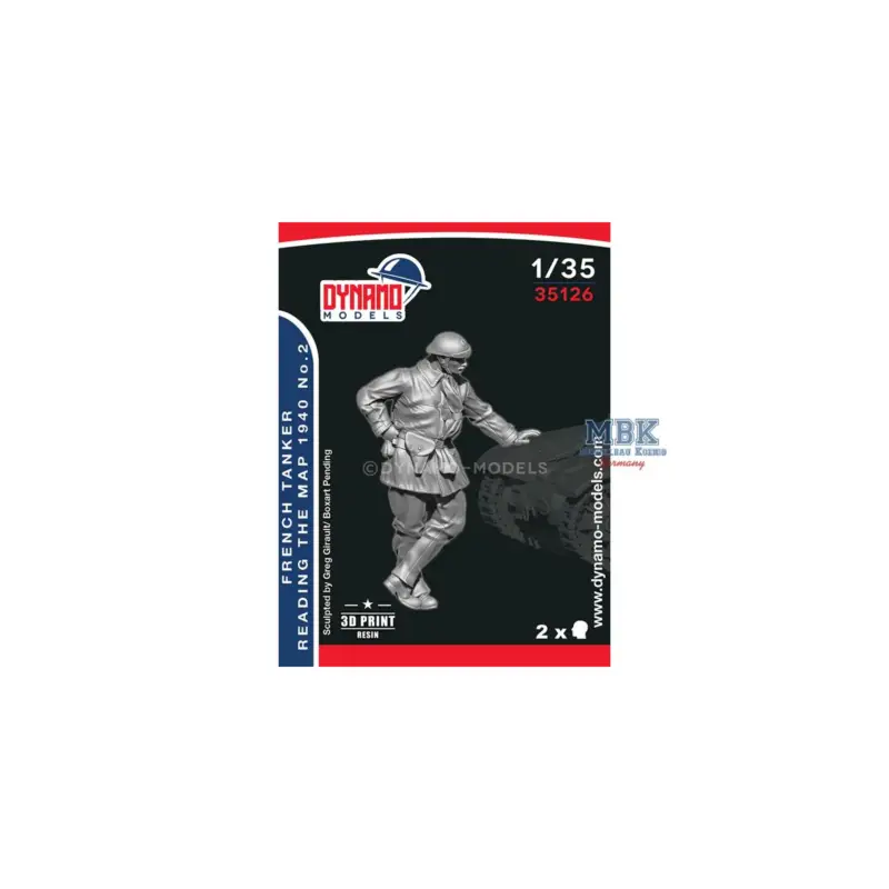 Betaalbaar French Tanker Reading the Map 1940 No.2 Figuren