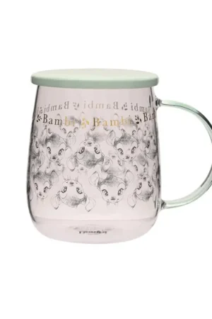 Populair DISNEY - Bambi - Glass Mug with Lid