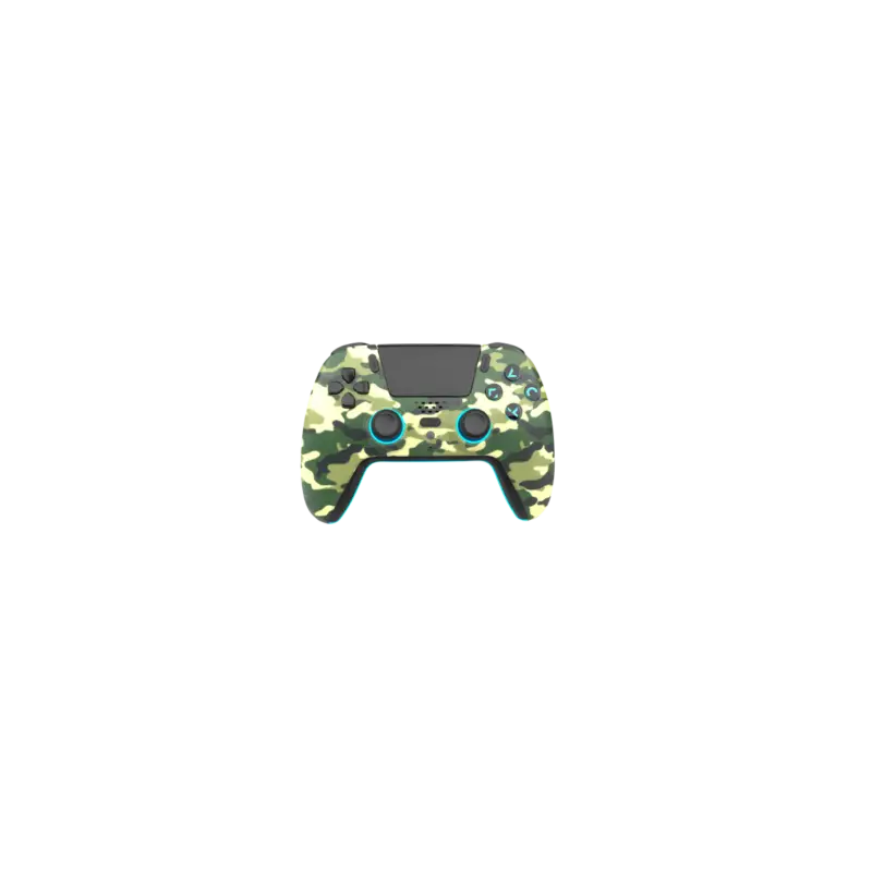 Dagaanbieding PS5 LED Bluetooth Controller - Green Camo