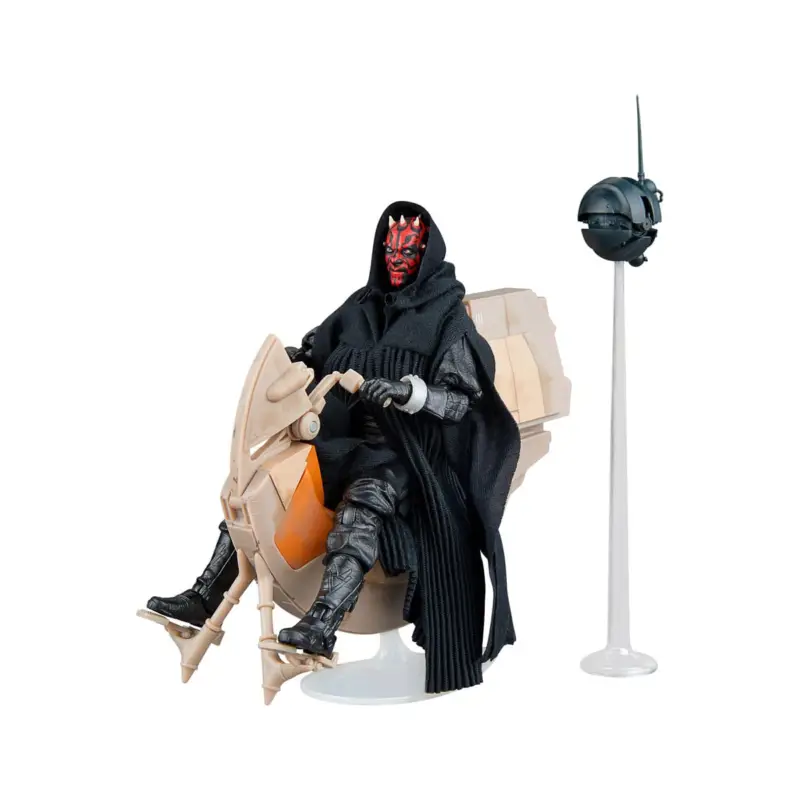 Op = Op Star Wars Episode I Black Series - Darth Maul & Sith Speeder Figure Vehicle SDCC 2024 Figuurtje
