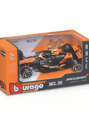 Mclaren f1 mcl38 mercedes team mclaren 81 oscar piastri 2024 (premium packaging with helmet) Dagaanbieding