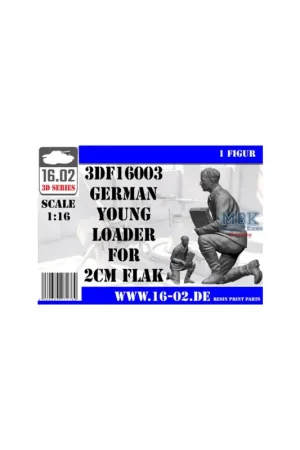 Gecertificeerd German young Loader for 2cm Flak 38 (1:16) Figuren