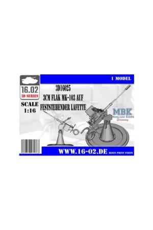 3cm Flak MK-103 auf feststehender Lafette (1:16) Uitverkoop