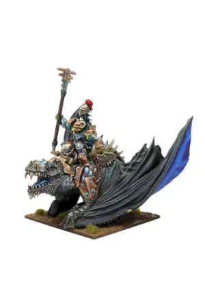Koop Online KINGS OF WAR - RIFT ORCS - STORM BRINGER ON WINGED RIPPER (Mantic Direct) Figuurtje