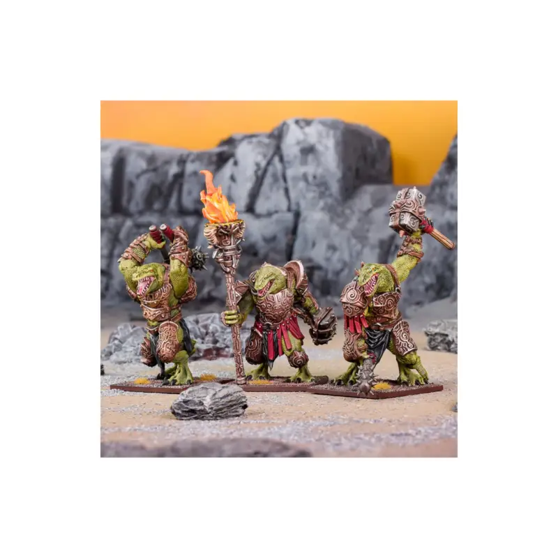 Fabrieksprijs KINGS OF WAR - SALAMANDERS - TYRAN REGIMENT (Mantic Direct) Figuurtje