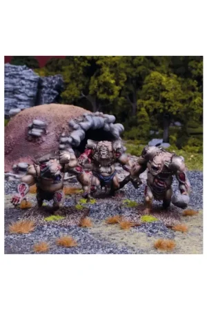 Hoge Kwaliteit KINGS OF WAR - UNDEAD - ZOMBIE TROLLS REGIMENT (Mantic Direct) Figuurtje