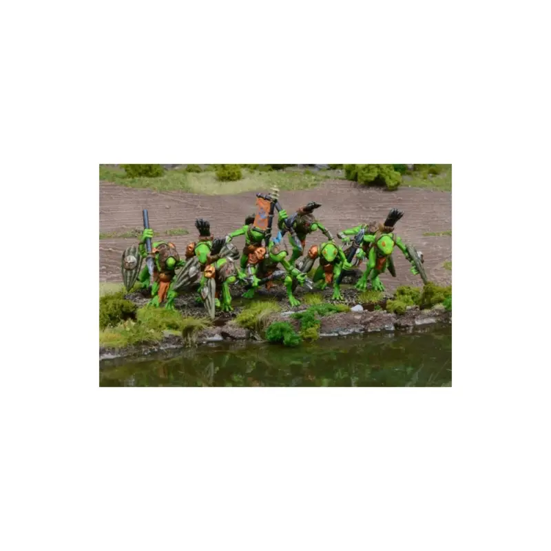 Kings of war - kingdom of the neritica trident - river guards troop (mantic direct) Figuurtje Direct Verzonden
